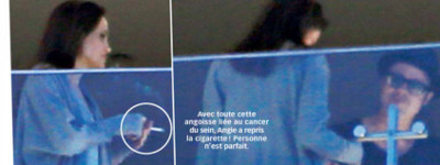 Angelina Jolie cigarette