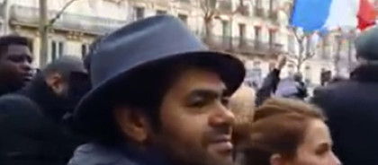 Jamel Debbouze et Mélissa Theuriau, Marche républicaine