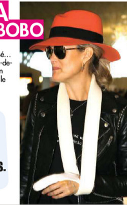 Laeticia Hallyday  blessée
