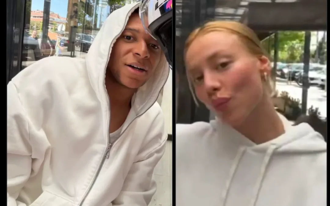 Kylian Mbappé et Ester Expósito à Madrid : ce détail intrigue sur leurs photos avec le même fan