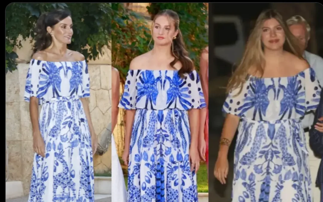 Sofía d'Espagne porte à son tour la robe de Letizia et Leonor : trois étés, trois générations de style
