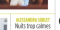 Alessandra Sublet, crise conjugale, nuits trop calmes, elle ouvre son cour