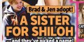 Brad Pitt, Jennifer Aniston adoptent, une sœur pour Shiloh, leur prénom révélé (photo)