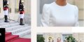 Carole Bouquet en robe indienne -, retrouvailles chaleureuses avec Brigitte Macron à l'Elysée
