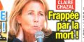 Claire Chazal "anéantie", touchée par la mort