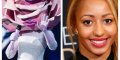 Estelle Mossely en mariée dans Mask Singer - Un élément intrigue Camille Combal