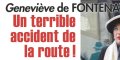 Geneviève de Fontenay, drame, un terrible accident de la route