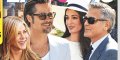 George et Amal Clooney, des cupidons, leur geste pour Brad Pitt et Jennifer Aniston à Rome (photo)