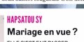 Hapsatou Sy, Vincent Ceruti - mariage en vue - photo qui en dit long