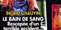 Ingrid Chauvin, bain de sang, rescapée d'un terrible accident, elle ouvre son coeur (photo)
