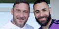 Karim Benzema, geste incompréhensible avec Francesco Totti à Madrid, les dessous de leur rencontre (photo)