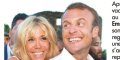 Brigitte et Emmanuel Macron « un pot de l'amitié » sur la place de Bormes-les-Mimosas (photo)