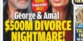 George et Amal Clooney, crise en plein confinement, divorce à 500 millions (photo)