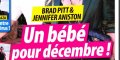 Jennifer Aniston, Brad Pitt, un bébé pour décembre, ça se précise (photo)