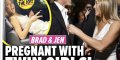 Jennifer Aniston et Brad Pitt, des jumelles, ça se précise (photo)