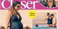 Karine Ferri à la plage en famille avant son accouchement (photo)
