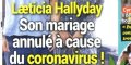 Laeticia Hallyday, mariage annulé à cause du coronavirus, photo choc
