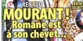 Renaud mourant, Romane est à son chevet (photo)