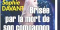 Sophie Davant brisée par la mort de « son compagnon » (photo)