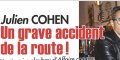 Sophie Davant, l'angoisse pour Julien Cohen, grave accident de la route