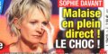 Sophie Davant, un malaise en plein direct, le choc