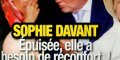 Sophie Davant, terne, embarrassée, triste état face à un chanteur