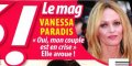 Vanessa Paradis, "Oui, mon couple est en crise"