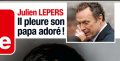 Julien Lepers se cache pour pleurer son père