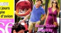 Anne-Claire Coudray et Nicolas Vix, première sortie avec bébé