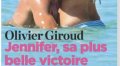 Olivier Giroud « se lâche » avec Jennifer, son plus beau trophée (photo)