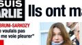 Charlie Hebdo- Carla Bruni-Sarkozy « Je ne voulais pas qu'on me voie pleurer »