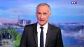 Claire Chazal soutenue par son fils François et Gilles Bouleau