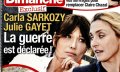 Carla Bruni et Julie Gayet, la guerre est déclarée selon France Dimanche