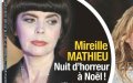 Mireille Mathieu, une nuit d'horreur à Noël dans France Dimanche