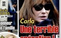 Carla Bruni-Sarkozy, sa terrible opération dans Ici Paris