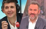 Bruce Toussaint : « fracture » Thomas Sotto réagit avec humour