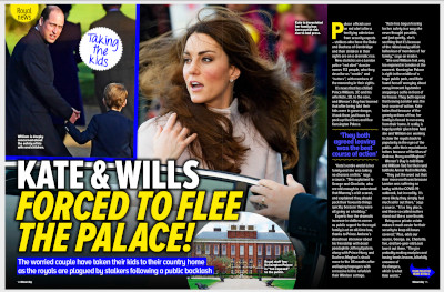 Kate Middleton, prince William, en fuite du palais, George et Charlotte en danger (photo)