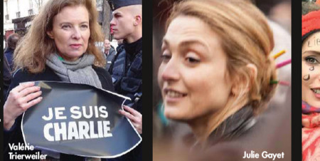 Julie Gayet et Valérie Trierweiler, Charlie Hebdo