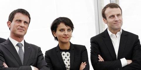 Najat Vallaud-Belkacem et Emmanuel Macron très complices (photo)