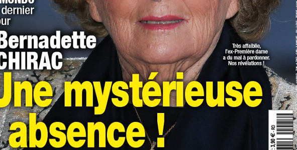 Bernadette Chirac intrigue, mystérieuse absence, la vérité sur son état (photo)