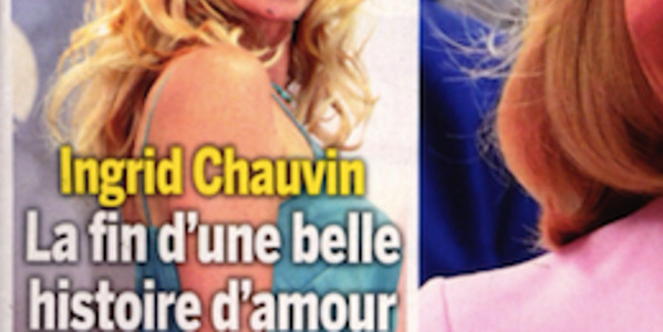 Ingrid Chauvin agacée, « fin belle histoire d'amour » (photo)
