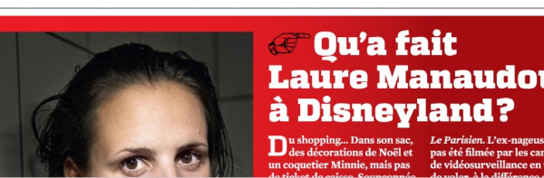 Laure Manaudou, qu' a-t-elle fait à Disneyland ?