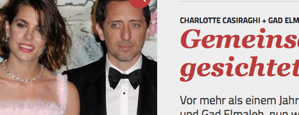 Gad Elmaleh et Charlotte Casiraghi, une relation très apaisée !