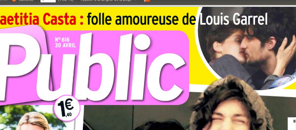 Laetitia Casta folle de Louis Garrel