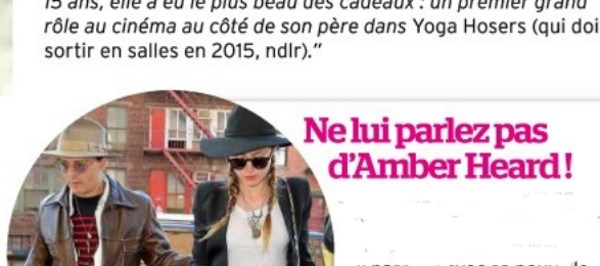 Vanessa Paradis n'inspire pas Amber Heard