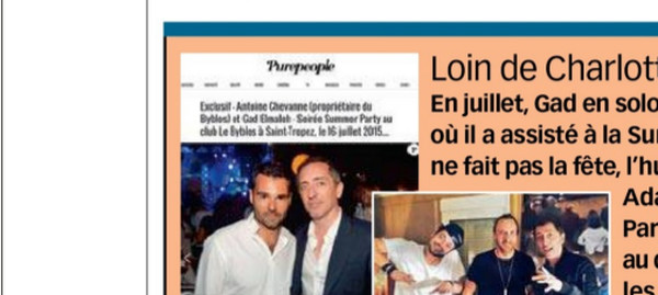 Loin de Charlotte Casiraghi, Gad Elmaleh vit sa vie