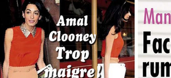 George Clooney- Amal Alamuddin « pourquoi cette minceur extrême » ?