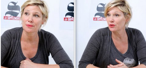 Maïtena Biraben attend de pied ferme Marine Le Pen