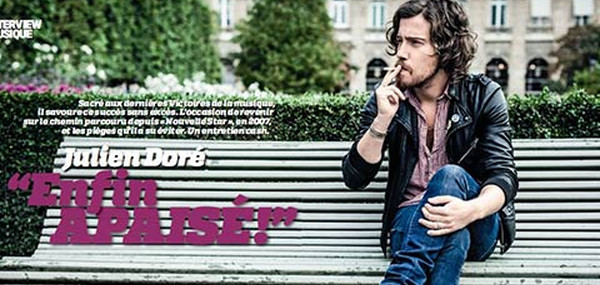 Julien Doré « je ressens un certain apaisement »