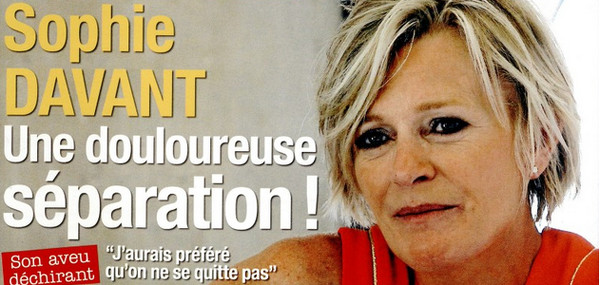 Sophie Davant « une douloureuse séparation » selon France Dimanche